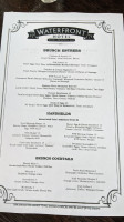 Waterfront menu