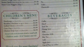 Mama Carol's Kitchen menu