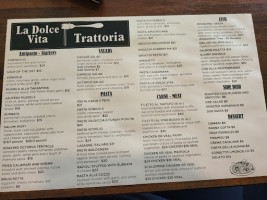 La Dolce Vita Trattoria menu