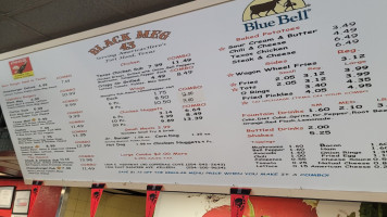 Black Meg 43 menu