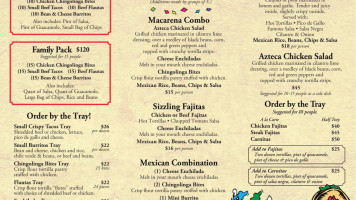 Avila's El Ranchito Seal Beach menu