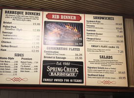 Spring Creek Bbq food