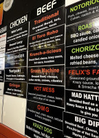 Guerra's Krazy Taco menu