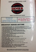 Bridgeview Diner menu