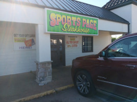 Sports Page Steakhouse outside