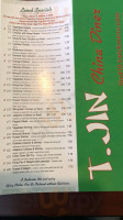 T. Jin China Diner menu