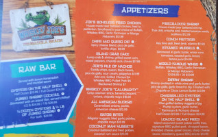 Whiskey Joe’s Pensacola Beach On The Boardwalk menu