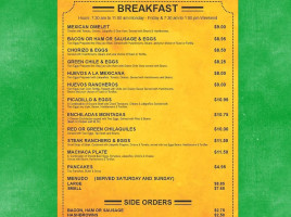 La Malinche menu