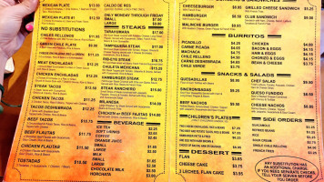 La Malinche menu