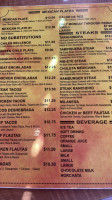 La Malinche menu