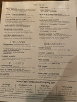 Cape Fear Seafood Company Porters Neck menu