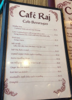 Café Raj menu