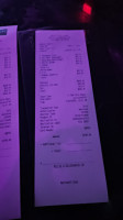 Moxie Ultra Lounge menu