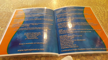 Island Spice Jamaican menu