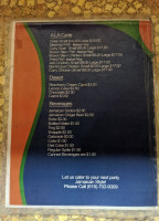 Island Spice Jamaican menu