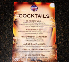 Hi-point Pub menu