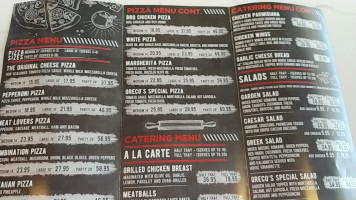 Greco's New York Pizzeria menu