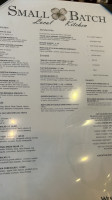 Small Batch Local Kitchen menu