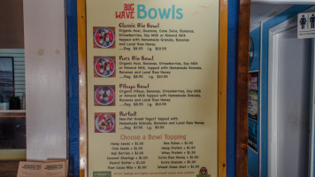 Big Wave Burritos menu