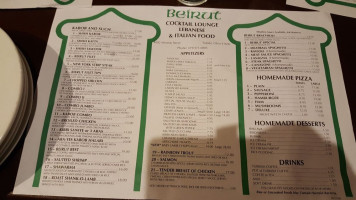 Beirut menu