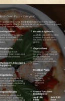 Mancini's Brick Oven Pizzeria And menu