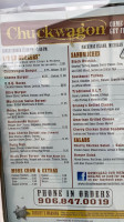 The Chuckwagon menu