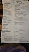 Press Pub On 5th Grandview menu