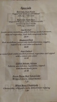 The Gorge And Grill menu