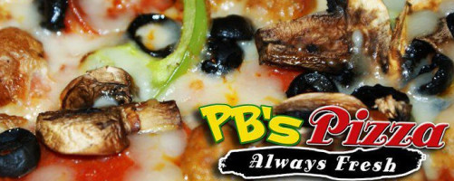 P B's Pizza outside