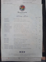 The Rose And Crown menu