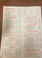 Chinatown Express menu