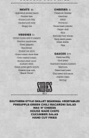 The Southern General menu