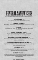 The Southern General menu