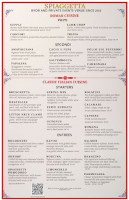 Spiaggetta Seafood Trattoria menu