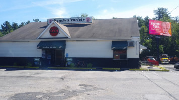 Sandy's Variety Sub Shop outside