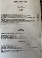 Asoka Indian Cuisine menu