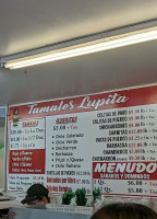 Tamales Lupita menu