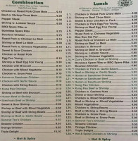 Hing Wah Chinese Carryout 2 menu