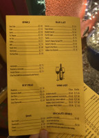 Orlando's menu