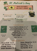 The Salted Rim Margarita Grille menu