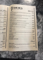 Sahara menu