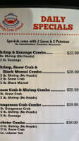 Happy Crab Seafood menu