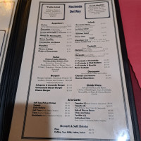 Hacienda Del Rey menu