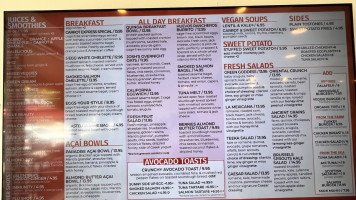 Carrot Express menu