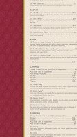 Anongs Thai Cuisine menu