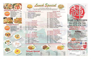 Lian's Kitchen menu