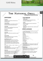 The National Grill menu