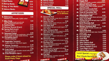 Fuji Express menu