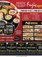 Fuji Express menu