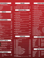 Fuji Express menu